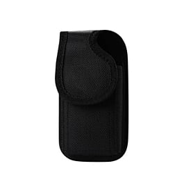 Vertical Rugged Pouch (5")  In Black Velcro Closure with Cardboard - BLACK (Only Ground Shipping)