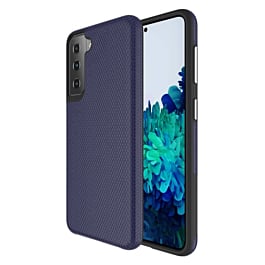 Galaxy S21 Shock Absorption Protective Dual Layer Case - NAVY BLUE (Only Ground Shipping)
