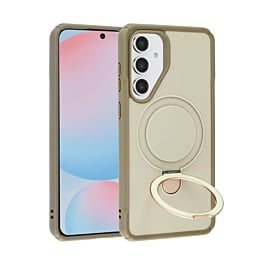 Shockproof Case with Magnetic Kickstand - KHAKI for Galaxy S25FE (Only Ground Shipping)