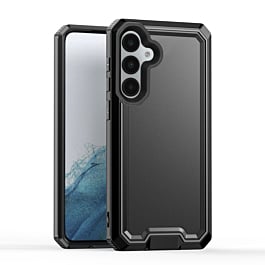 Slim Non-Slip Transparent Matte Case - BLACK for Galaxy A15 (Only Ground Shipping)