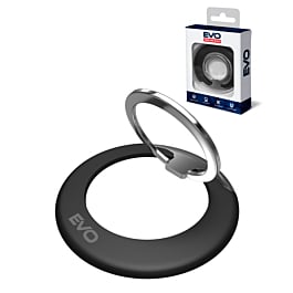 EVO PO1 Magnetic Phone Ring Compatible with Wireless Charging - BLACK (Only Ground Shipping)