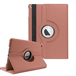 360 Degree Rotating Swivel Stand Case - ROSE GOLD for iPad 5 (2017) / iPad 6 (2018) / Air 1 / Air 2 / Pro 9.7 (Only Ground Shipping)