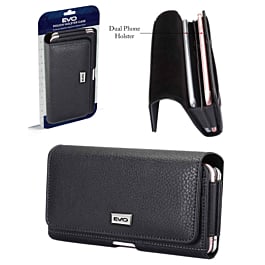 EVO 6.9" Horizontal Pouch with Belt Clip - BLACK (Only Ground Shipping)