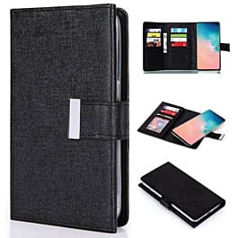 Galaxy S10 Fashion Wallet with Removable Magnet Case - BLACK (Only Ground Shipping)
