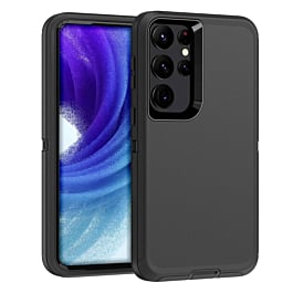 Heavy Duty Case for Galaxy S23 Ultra (BLACK) (Only Ground Shipping)
