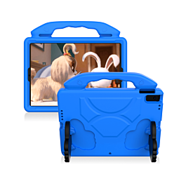Hand - Held Stand Kids Case - BLUE for iPad 5 (2017) / iPad 6 (2018) / Air 1 / Air 2 / Pro 9.7 (Only Ground Shipping)