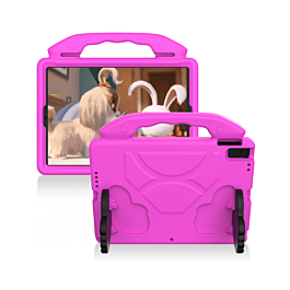 Hand - Held Stand Kids Case - PINK for iPad 5 (2017) / iPad 6 (2018) / Air 1 / Air 2 / Pro 9.7 (Only Ground Shipping)