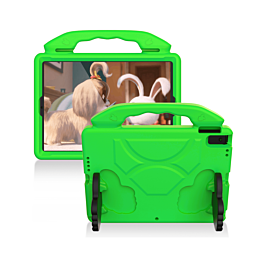 Hand - Held Stand Kids Case - GREEN for iPad 5 (2017) / iPad 6 (2018) / Air 1 / Air 2 / Pro 9.7 (Only Ground Shipping)