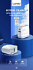 LDNIO A2522C QC3.0+PD Dual USB A Wall Charger with USB C-L Non-MFI Cable (3ft) (30W) (Only Ground Shipping)