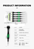 LuoWei Little Boy Smooth Bearings Alloy Magnetic Screwdriver Set