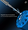 BEST 10S Ten Holes Aluminum 360 Rotating Magnetic Screwdriver Storage Rack (BLUE)