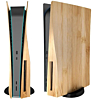 Faceplate Cover (WOODEN) (2 Piece Set) for PlayStation 5 Disc Edition (NO LOGO) (Only Ground Shipping)
