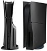 Faceplate Cover (BLACK) (4 Piece Set) for PlayStation 5 Slim Disc Edition (NO LOGO) (Only Ground Shipping)