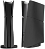 Faceplate Cover (BLACK) (4 Piece Set) for PlayStation 5 Slim Digital Edition (NO LOGO) (Only Ground Shipping)