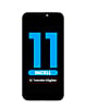 Order the LCD Assembly with Steel Plate for iPhone 11, aftermarket Incell QV6, IC transfer eligible.









