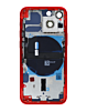 Back Housing Frame with Small Components Pre-Installed for iPhone 13 Mini (NO LOGO) (US Version) (RED)
