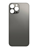 Purchase the back glass with bigger camera hole for iPhone 13 Pro Max graphite, no logo.

