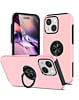 Dual Layer Case with Magnetic Ring - PINK for iPhone 13 / 14 (Only Ground Shipping)