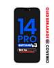Buy the OLED assembly for iPhone 14 Pro with aftermarket QV8 V3 soft 120Hz display, no True Tone programming or IC transfer required.
