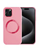 Soft Solid Silicone Case with Wireless Charging - PINK for iPhone 15 Pro Max (Only Ground Shipping)