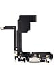 Buy the Charging Port Flex Cable for iPhone 15 Pro in White Titanium, Aftermarket.
