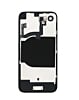 Back Glass with Steel Plate and Wireless NFC Charging MagSafe Magnet and Flashlight Flex for iPhone 16e (NO LOGO) (WHITE)