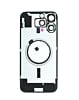 Back Glass with Frame and MagSafe Magnet for iPhone 16 Pro Max (NO LOGO) (BLACK TITANIUM)