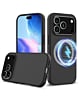 Soft Solid Silicone Case with Wireless Charging - BLACK for iPhone 17 Pro Max (Only Ground Shipping)