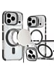 Thin Magnetic Clear Case w/ Camera Stand Kickstand - BLACK for iPhone 17 Pro Max (Only Ground Shipping)