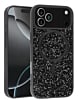 Thin Wireless Charging Bling Diamond Crystal Case - BLACK for iPhone 17 Pro Max (Only Ground Shipping)