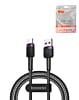 Toocki USB A-C Super Fast Charging Data Cable (BLACK / PURPLE) (100W / 7A) (6ft) (Only Ground Shipping)