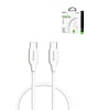 Esoulk C-C Fast Charging Cable (WHITE) (60W) (5ft) (Only Ground Shipping)
