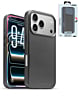 xBase by PowerPeak - Leather Magsafe Case for iPhone 17 Pro Max - BLACK (Only Ground Shipping)