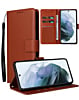 Galaxy A07  Leather Wallet Case with Card Slot - BROWN (Only Ground Shipping)