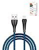 LDNIO LS461 USB A-L Non-MFI 7 Color Fast Charging Cable (BLUE) (6ft) (12W) (Only Ground Shipping)