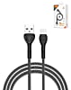 LDNIO LS481 USB A-L Non-MFI Fast Charging Data Cable (GRAY) (3ft) (12W) (Only Ground Shipping)