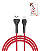 LDNIO LS481 USB A-L Non-MFI Fast Charging Data Cable (RED) (6ft) (12W) (Only Ground Shipping)