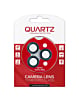 Purchase the QUARTZ HD Tempered Glass with Metal Ring for iPhone 15 Pro and 15 Pro Max Back Camera in blue.