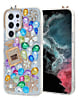 Crystal Flower Perfume Silicone Hard Case - MIX COLOR for Galaxy S23 Ultra (Only Ground Shipping)