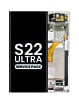 OLED Assembly with Frame for Galaxy S22 Ultra S908 (PHANTOM WHITE) (Service Pack)
