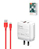LDNIO A2421C QC3.0+PD USB A+C Wall Charger with USB A-C Cable (22W) (3ft) (Only Ground Shipping)