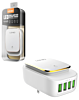 LDNIO A4405 5V 4x USB A Wall Charger with USB A-L Non-MFI Cable (3ft) (22W) (Only Ground Shipping)