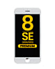 Grab the wholesale deals on the white LCD assembly with steel plate for iPhone 8, SE 2020, and SE 2022 – premium LG.