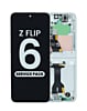 OLED Assembly with Frame for Galaxy Z Flip 6 F741 (SILVER) (US & International) (Service Pack)