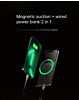 Magnetic Wireless PowerBank w/ LED Display (GRAY) (10000mAh) (Only Ground Shipping)