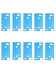 Waterproof Pre-cut LCD Adhesive Tape for iPhone 7 Plus (BLACK) (Pack of 10)