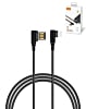 LDNIO LC421 90 Degree USB A-L Charging Cable (GRAY) (6ft) (12W) (Only Ground Shipping)