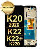 LCD Assembly with Frame for LG K20 (2020) / K22 / K22 Plus (K220) (BLACK) (Premium)
