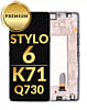 LCD Assembly with Frame for LG Stylo 6 / K71 (Q730) (SILVER) (Premium)