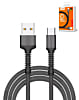 LDNIO LS64 USB A-C Braided Charging Data Cable (GRAY) (6ft) (12W) (Only Ground Shipping)